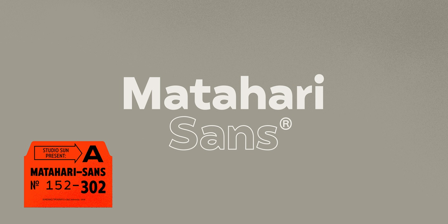 Przykładowa czcionka Matahari Sans Condensed #15